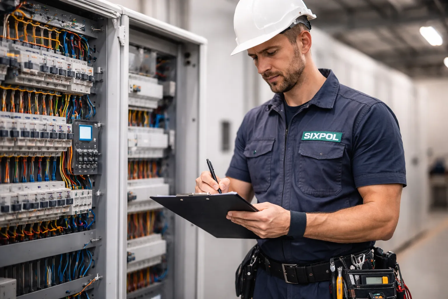 Foto technische Dokumentation einer Elektroarbeit