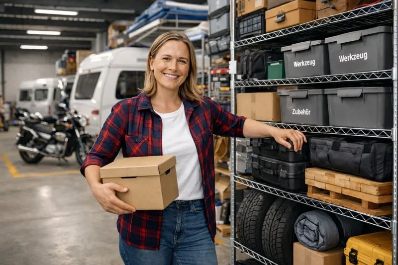Überdachte Lager- und Stellplatzflächen (1/3)